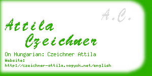 attila czeichner business card
